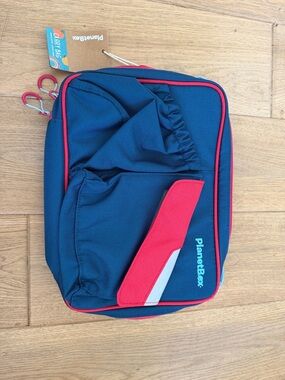 Navy and Red Lunch Bag
